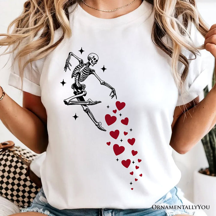 Skeleton Hearts Valentine T-Shirt, Playful Funny Tee T-Shirts OrnamentallyYou 