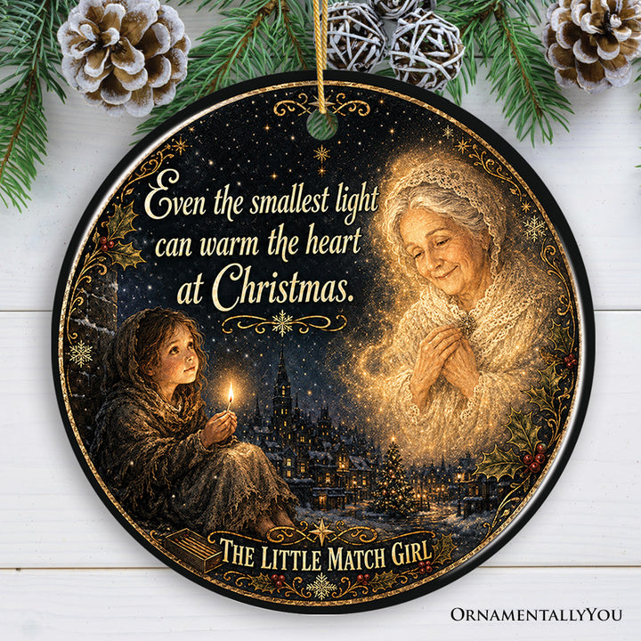 The Little Match Girl Warm The Heart Ornament, Sentimental Fairy Tale Christmas Souvenir