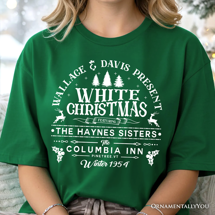 White Christmas Movie Vintage T-Shirt, Haynes Sisters Wallace & Davis 1954 Holiday Tee