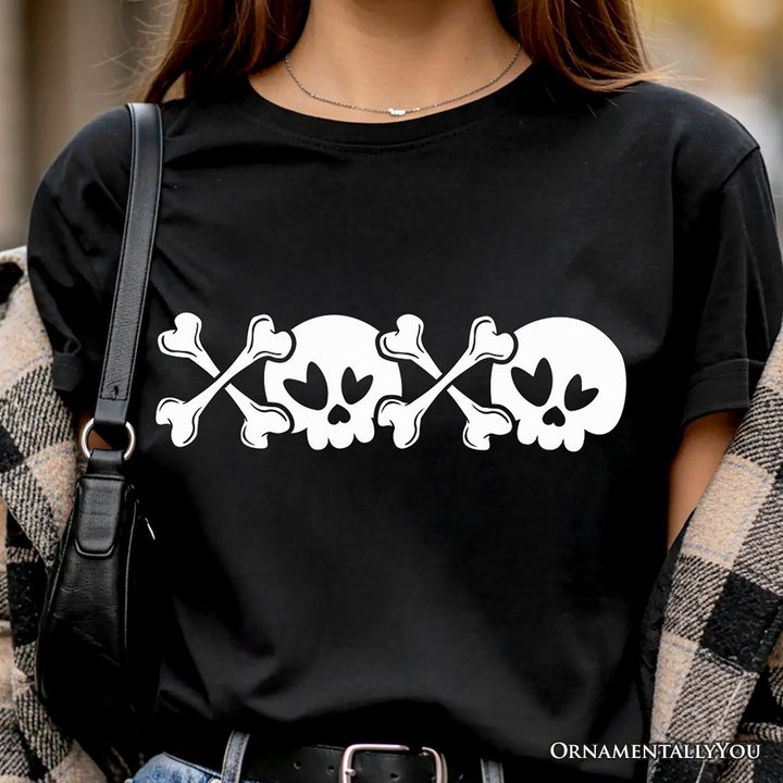 XOXO Skulls Anti-Valentine T-Shirt, Sarcastic Skeletons Love Tee T-Shirts OrnamentallyYou 
