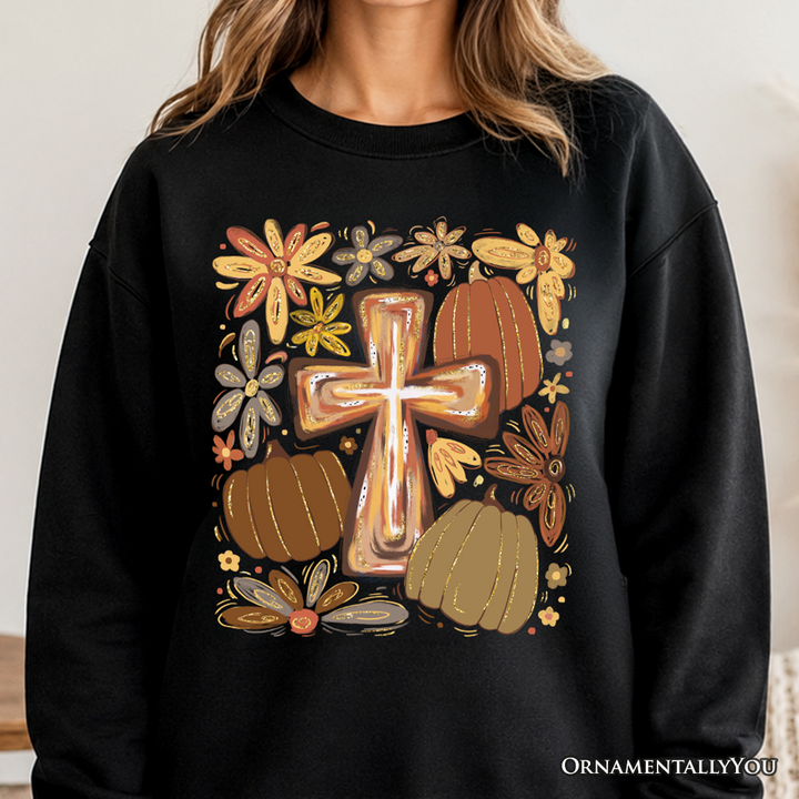 Fall Blessings Sweatshirt, Autumn Christian Faith Sweater