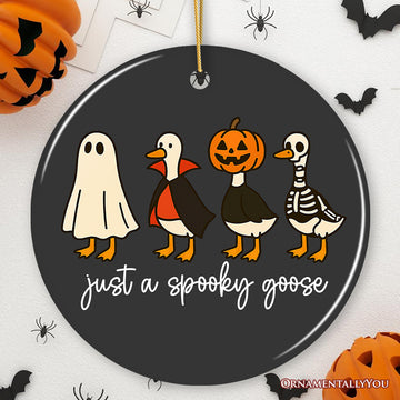 Just a Spooky Goose Ornament, Funny Halloween Costumes Souvenir
