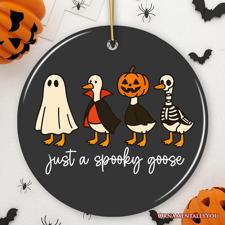 Just a Spooky Goose Ornament, Funny Halloween Costumes Souvenir