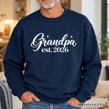 Grandpa Est. 2026 Sweatshirt, New Grandfather Family Sweater
