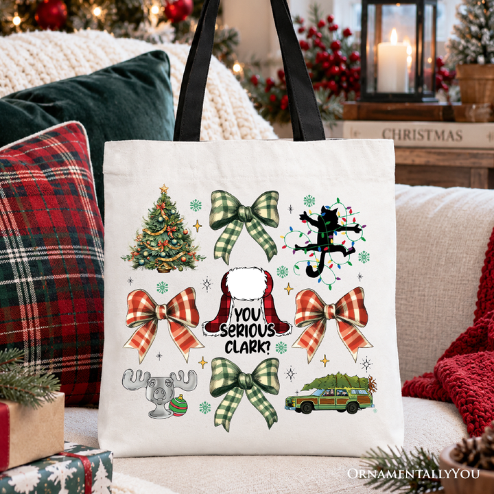 You Serious Clark Tote Bag, Retro Griswold’s Family Christmas Vacation Gift Shopper