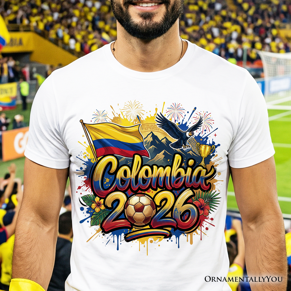 Colombia 2026 Soccer Cup Global Championship T-Shirt, Fans Football Tee