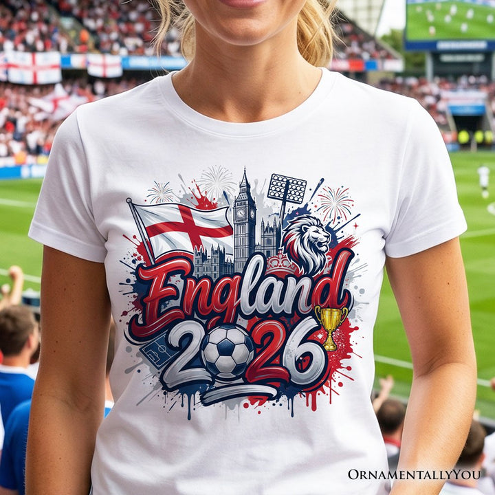 England 2026 Soccer Cup Global Championship T-Shirt, Fans Football Tee T-Shirts OrnamentallyYou 
