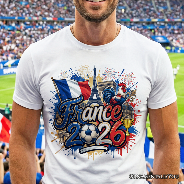 France 2026 Soccer Cup Global Championship T-Shirt, Fans Football Tee