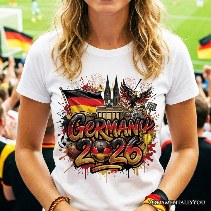 Germany 2026 Soccer Cup Global Championship T-Shirt, Fans Football Tee T-Shirts OrnamentallyYou 