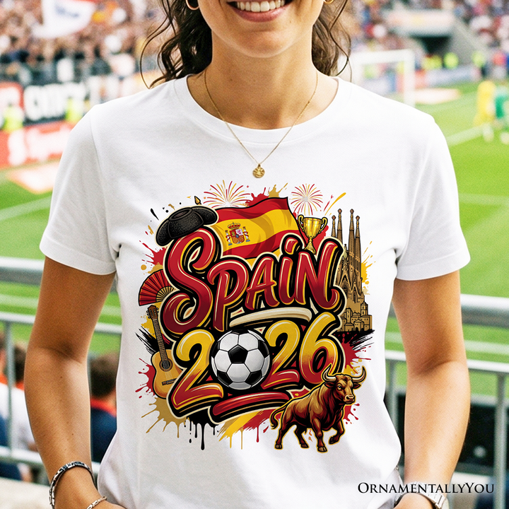 Spain 2026 Soccer Cup Global Championship T-Shirt, Fans Football Tee