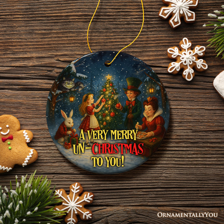A Very Merry Un-Christmas Ornament, Alice's Christmas in Wonderland Gift and Tree Decor