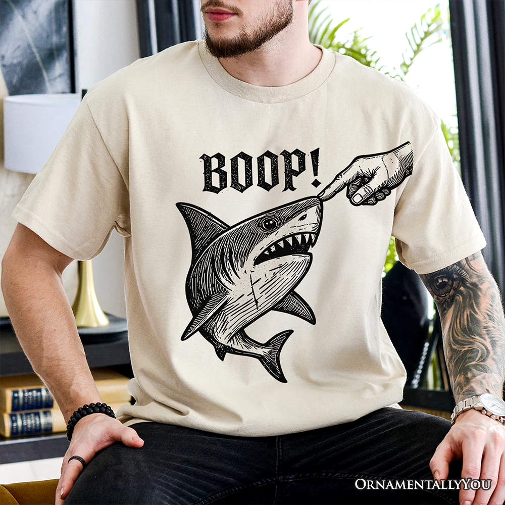 Boop Shark T-Shirt, Funny Ocean Animal Tee