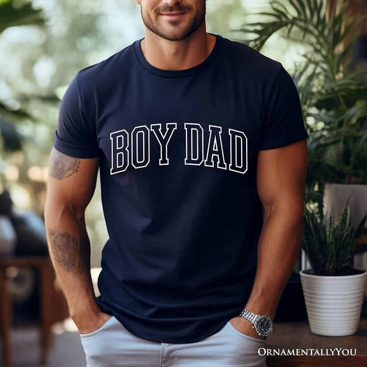 Boy Dad Varsity T-Shirt, Father's Day Tee T-Shirts OrnamentallyYou 