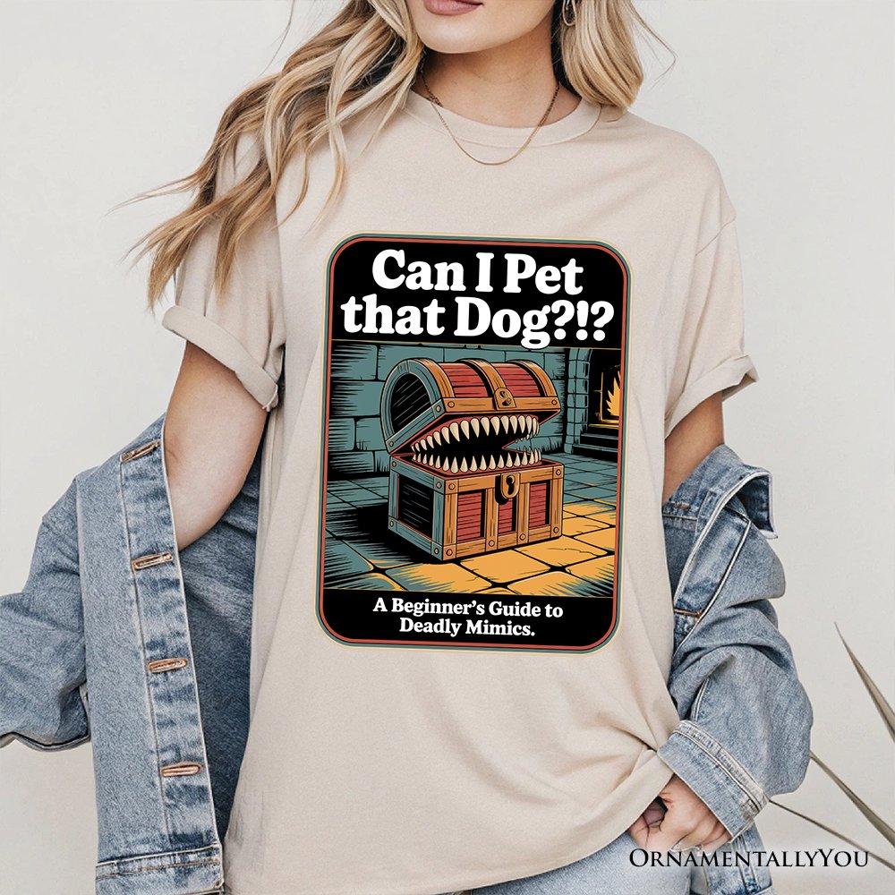 Can I Pet That Dog Retro T-Shirt, Vintage Meme Humor T-Shirts OrnamentallyYou 