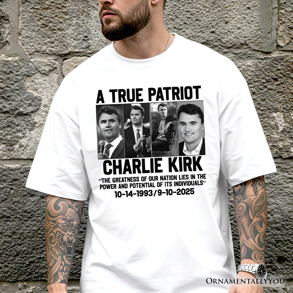 Charlie Kirk American T-Shirt, Made in the USA Memorial Tee Gift