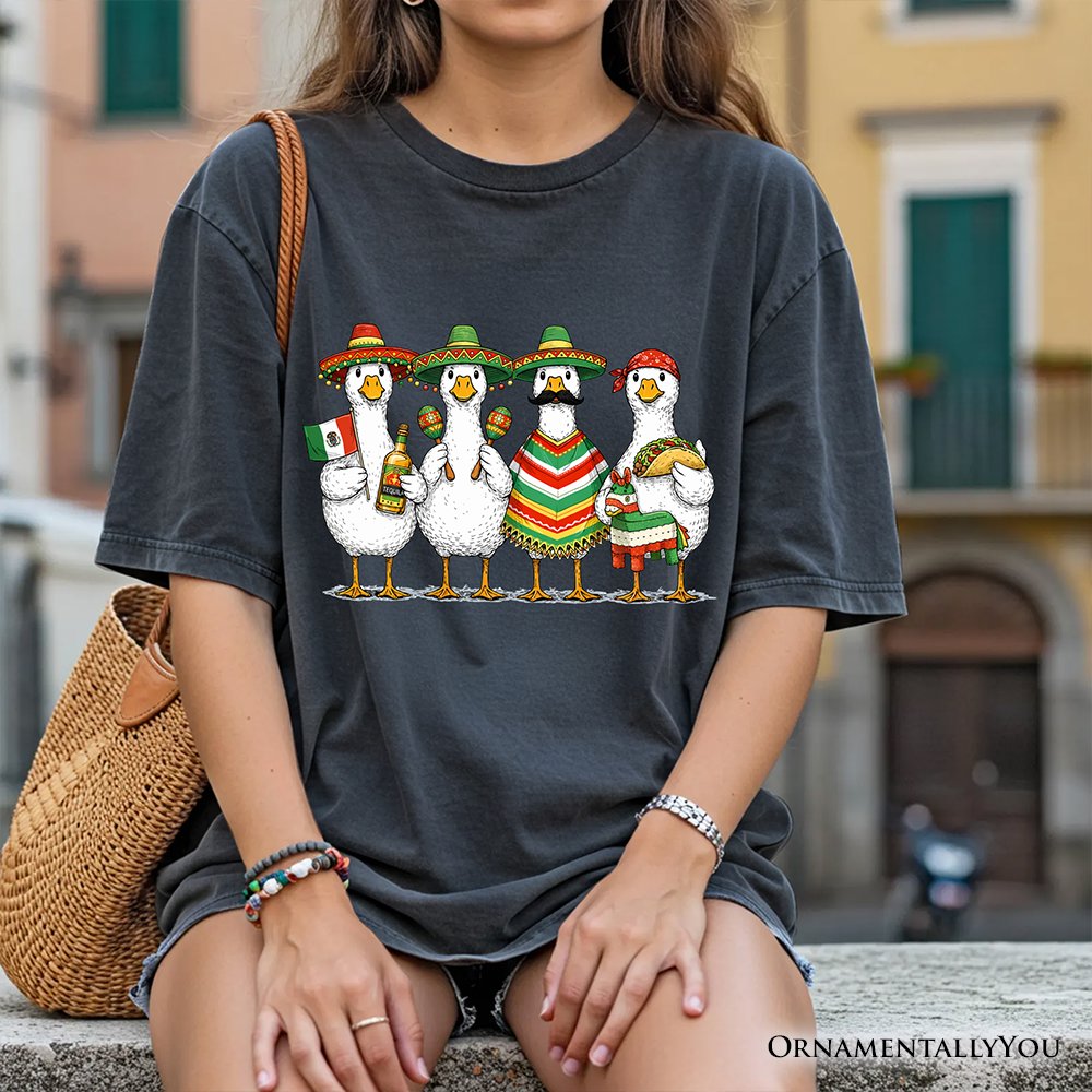 Cinco De Mayo Goose Mexican T-Shirt, Funny Fiesta Tee T-Shirts OrnamentallyYou 
