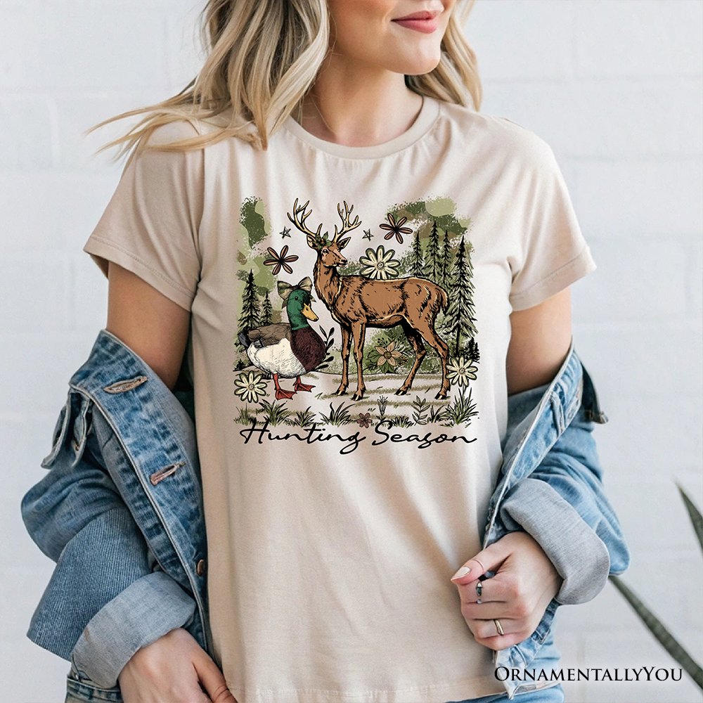 Coquette Hunting Season T-Shirt, Rustic Wildlife Hunter Tee T-Shirts OrnamentallyYou 