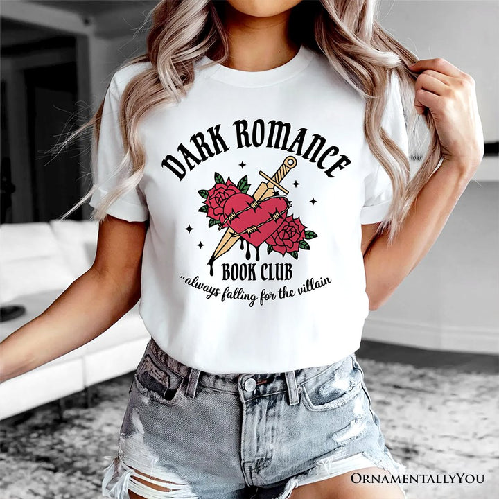 Dark Romance Book Club T-Shirt, Vintage Gothic Romantasy Bookish Tee T-Shirts OrnamentallyYou 