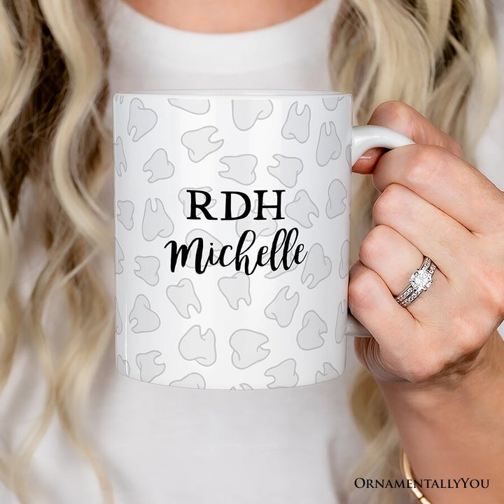 Dentist Personalized Mug, Dental Assistant Teeth Custom Gift Personalized Ceramic Mug OrnamentallyYou 