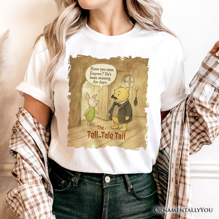Edgar Allan Winnie-the-Pooh T-Shirt, 1926 A.A. Milne Vintage Halloween Mystery Tale Tee T-Shirts OrnamentallyYou 
