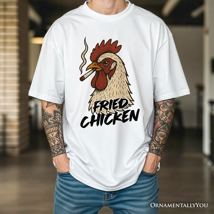 Fried Chicken Hen T-Shirt, Funny 420 Stoner Humor Tee