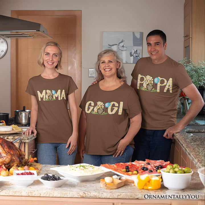 Gingham Gigi Winnie-the-Pooh T-Shirt, 1926 A.A. Milne Grandma Family Tee T-Shirts OrnamentallyYou 