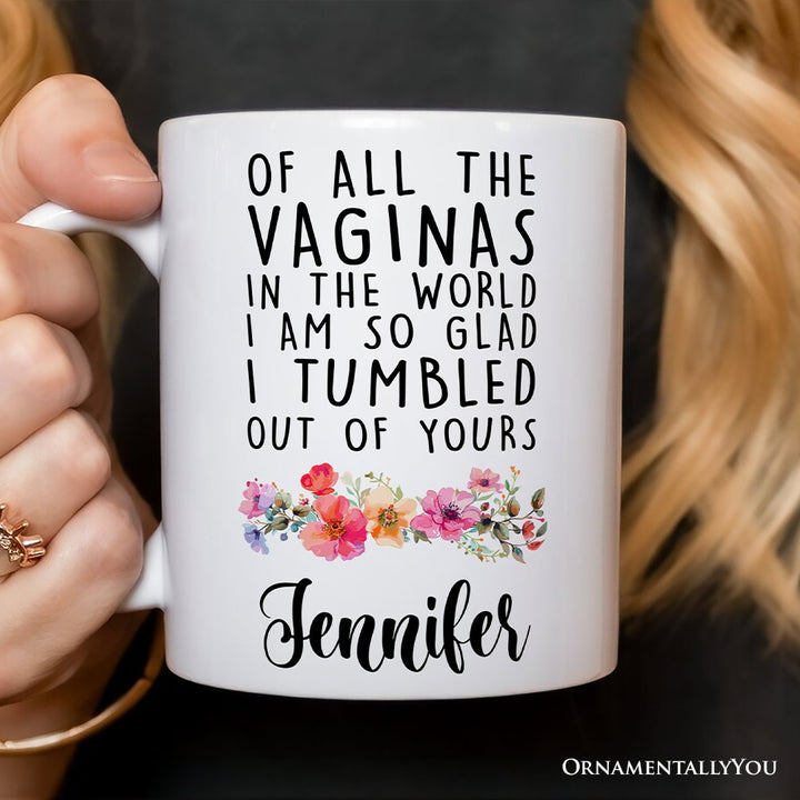 Grateful Birth Personalized Mug, Mother Gift With Custom Name Personalized Ceramic Mug OrnamentallyYou 