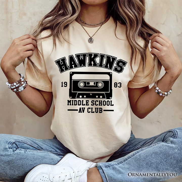 Hawkins Middle School AV Club T-Shirt, Funny Gift for Daughter and Son