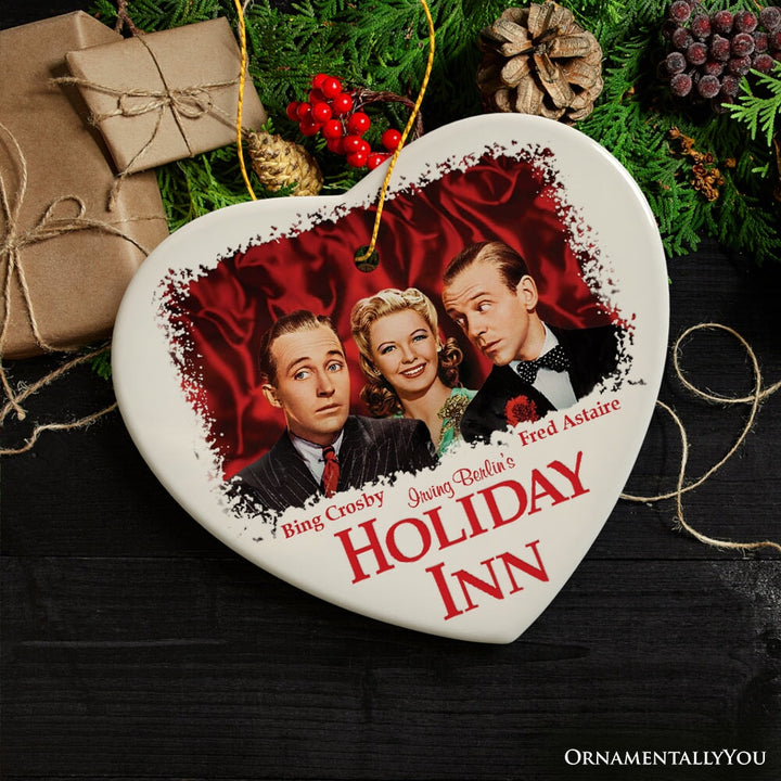Holiday Inn Christmas Ornament, 1942 Classic Movie Gift and Tree Decor Ceramic Ornament OrnamentallyYou 