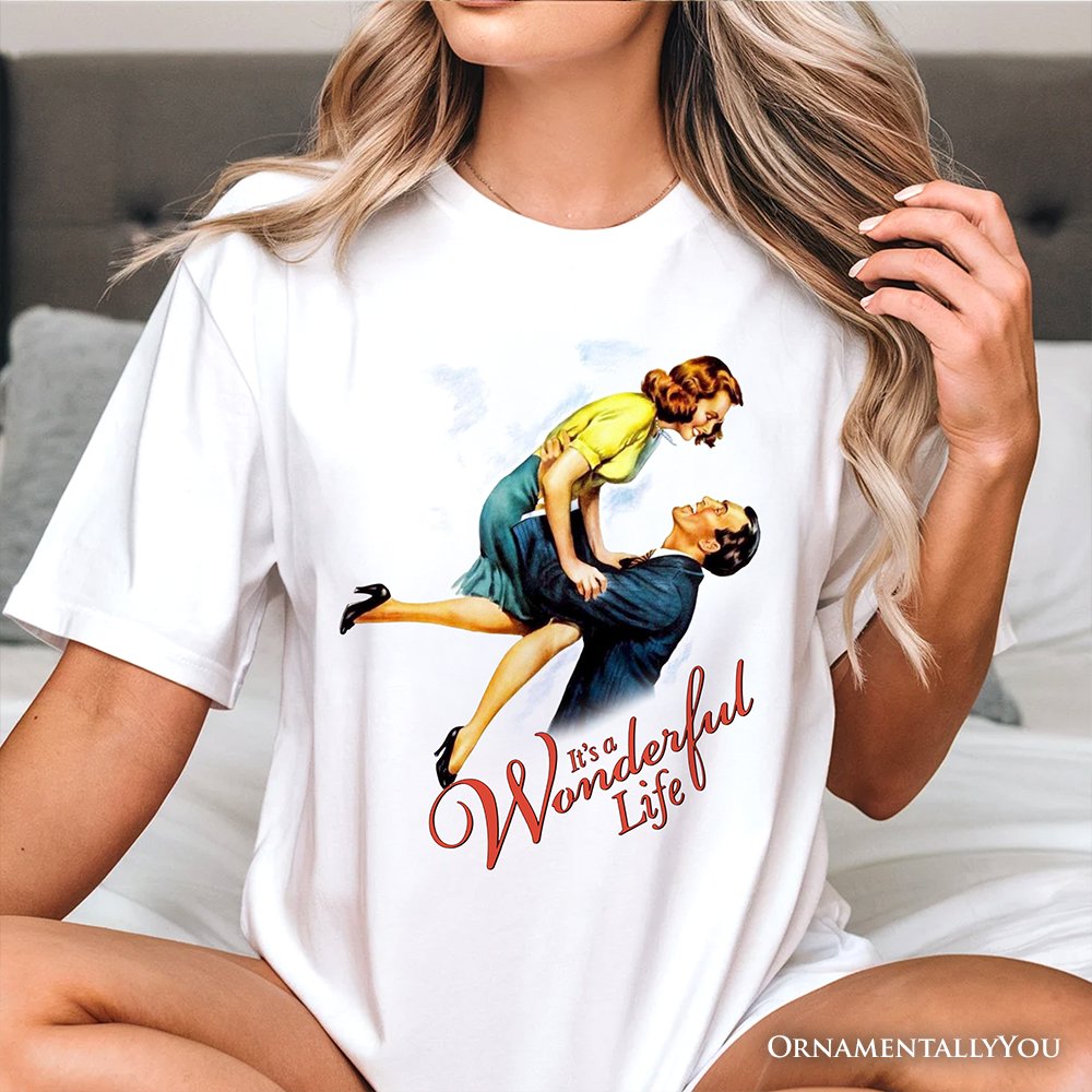 It's a Wonderful Life T-Shirt, Vintage 1940s Movie Christmas Tee T-Shirts OrnamentallyYou 