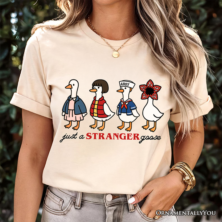 Just a Stranger Goose T-Shirt, Funny Retro Tee