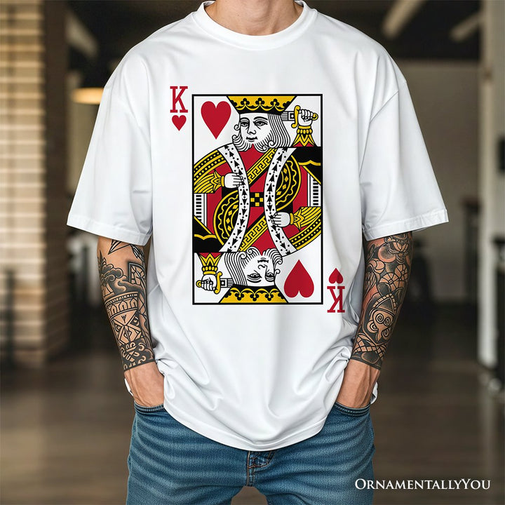 King of Hearts Card T-Shirt, Classic Retro Love Valentine Tee T-Shirts OrnamentallyYou 
