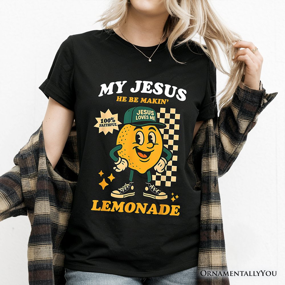 Life Gave Me Lemons Jesus Lemonade T-Shirt, Funny Christian Faith Retro Tee T-Shirts OrnamentallyYou 