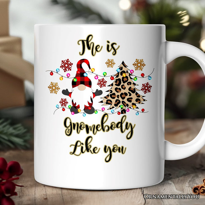 Personalized Mug Gnome Buffalo Plaid Christmas Gift Personalized Ceramic Mug OrnamentallyYou 