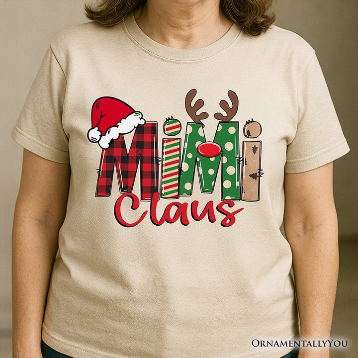 Mimi Claus Retro Christmas T-Shirt, Matching Family Holiday Tee T-Shirts OrnamentallyYou 