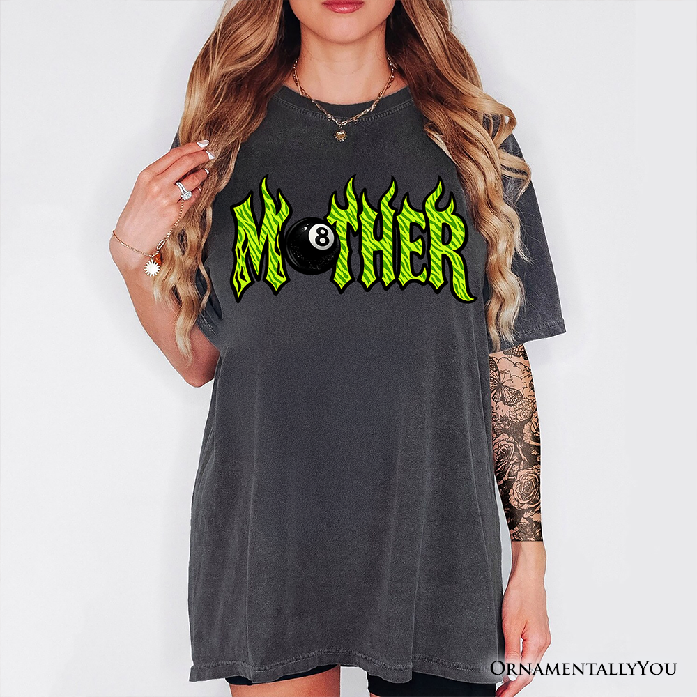 Mother 8 Ball Retro T-Shirt, Trendy Cool Mama Tee