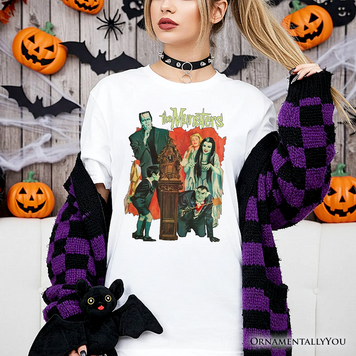 Retro Monster Family Sitcom T-Shirt, Horror Halloween Tee