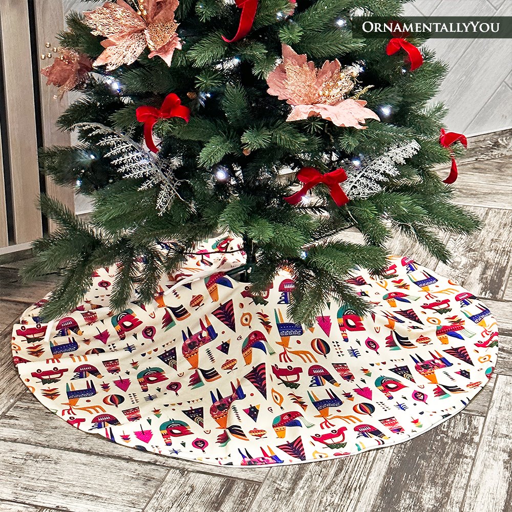 Scandinavian Folk Style Christmas Tree Skirt Tree Skirt Nantong Prince Home Fashion Co., Ltd. 