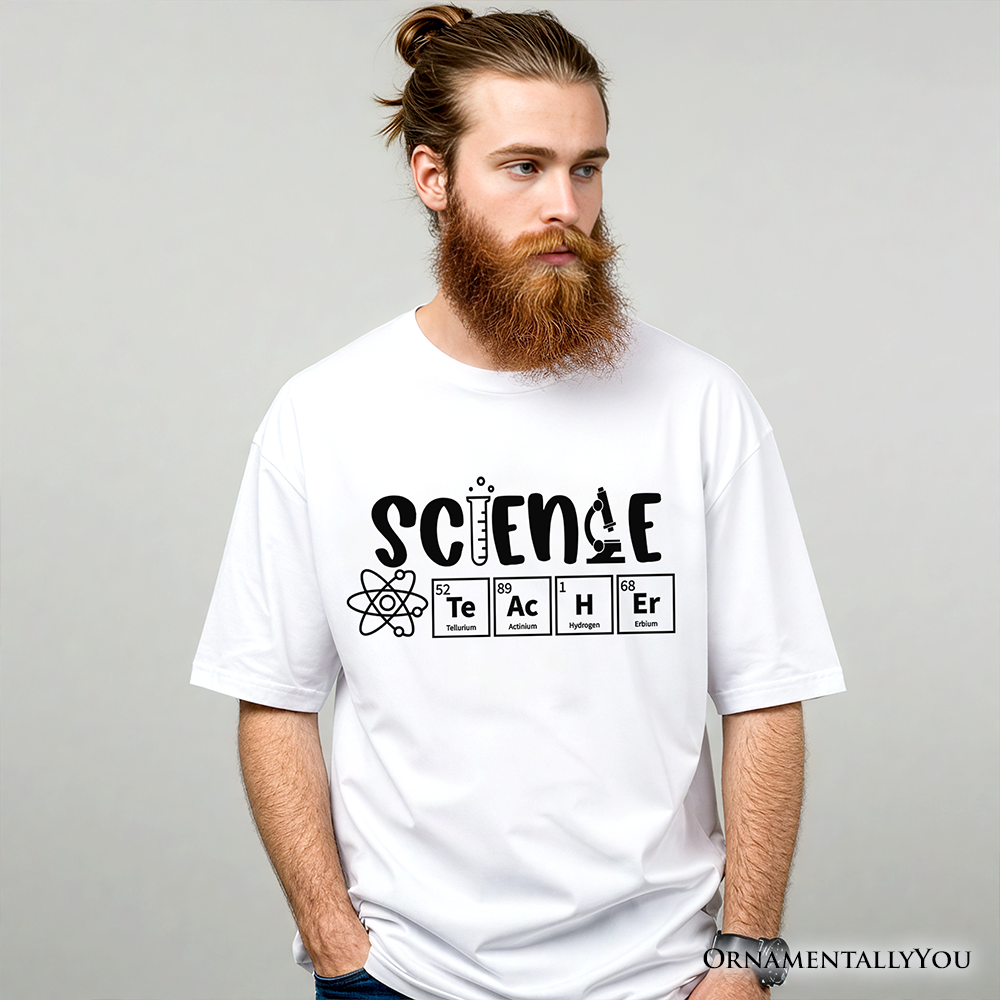 Science Teacher Elements T-Shirt, Periodic Table Tee for Educators