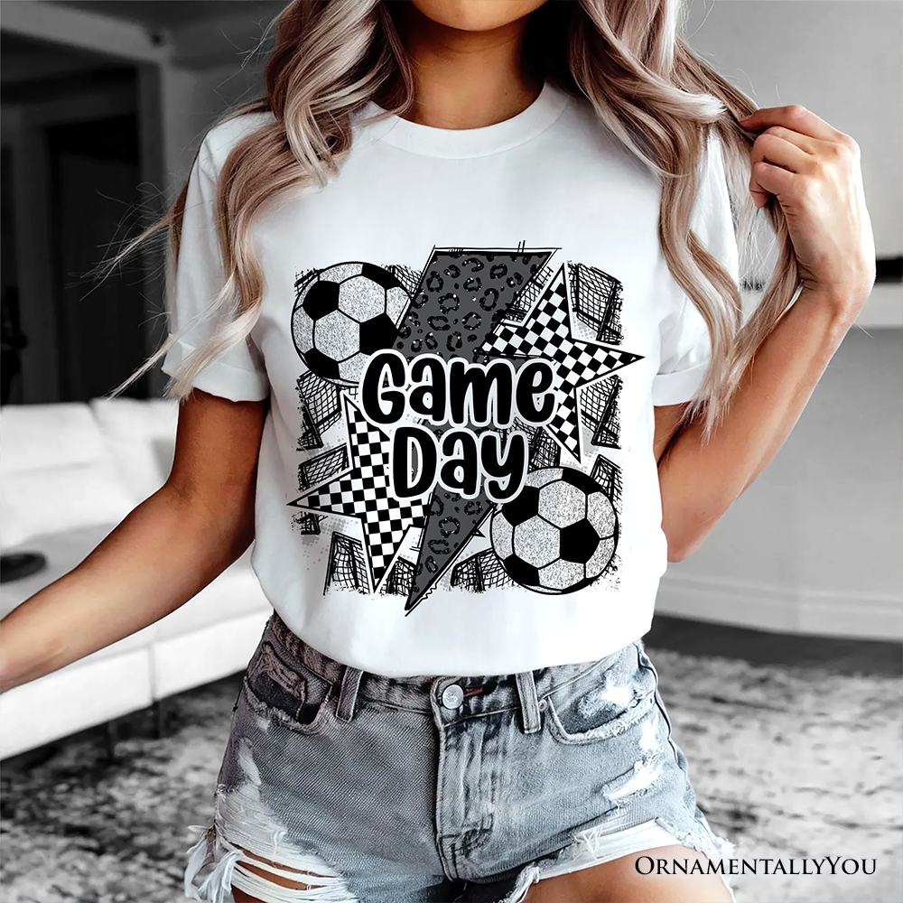 Soccer Game Day T-Shirt, Coquette Sports Mom Fan Tee
