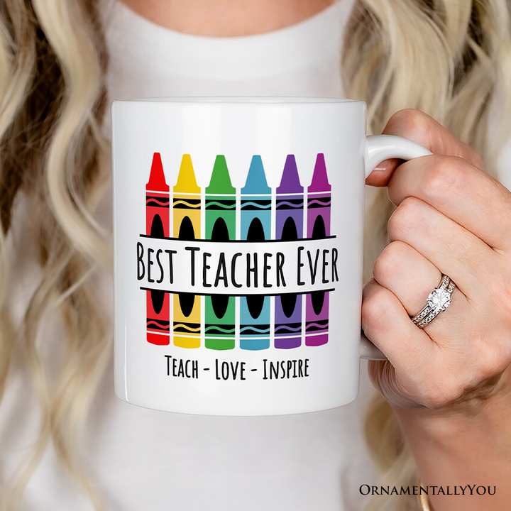 Teacher Personalized Christmas Mug, School Theme Appreciation Gift