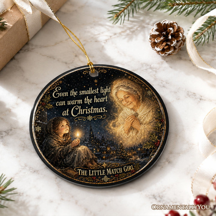 The Little Match Girl Warm The Heart Ornament, Sentimental Fairy Tale Christmas Souvenir