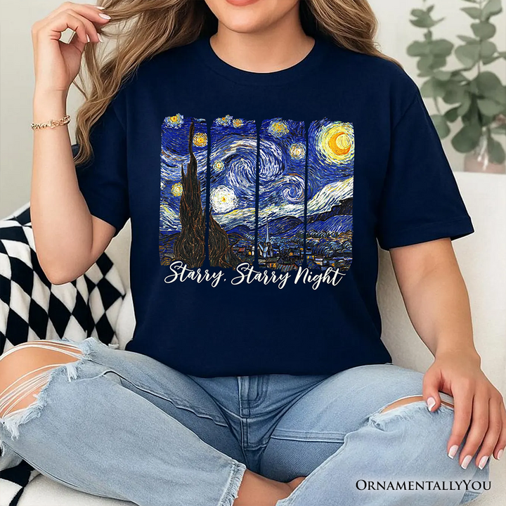 Vincent Van Gogh The Starry Night T-Shirt, Famous Painting Tee