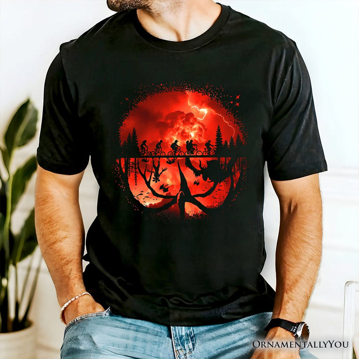 Welcome to the Upside Down T-Shirt, Vintage Horror Halloween Tee T-Shirts OrnamentallyYou 