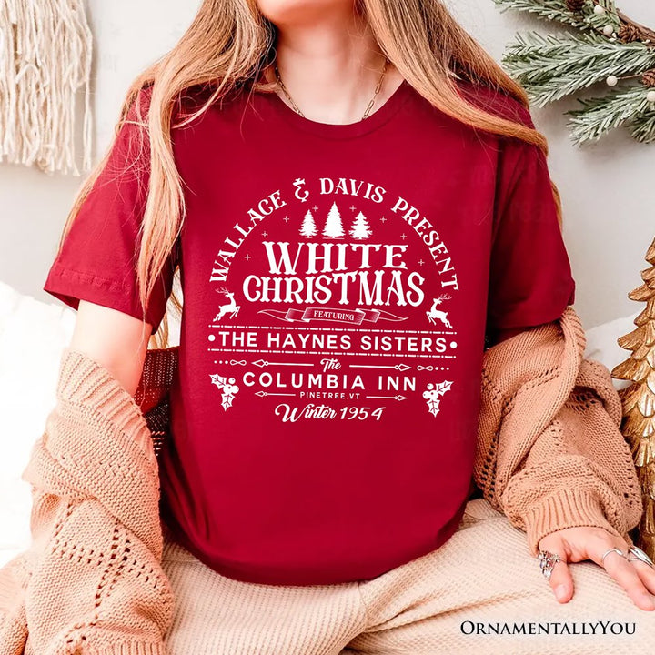 White Christmas Movie Vintage T-Shirt, Haynes Sisters Wallace & Davis 1954 Holiday Tee T-Shirts OrnamentallyYou 