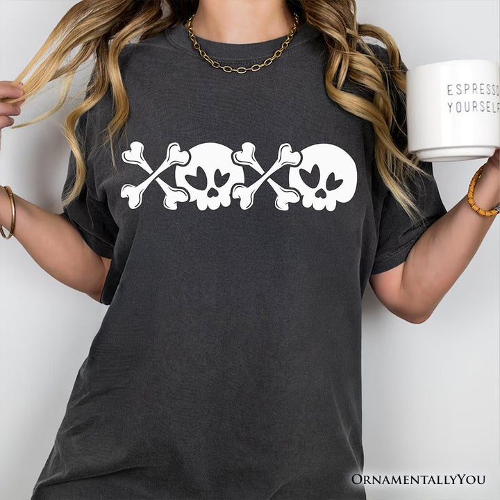 XOXO Skulls Anti-Valentine T-Shirt, Sarcastic Skeletons Love Tee T-Shirts OrnamentallyYou 