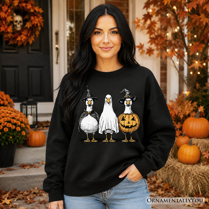 Haunting Honkers Goose Sweatshirt, Funny Halloween Costumes Sweater