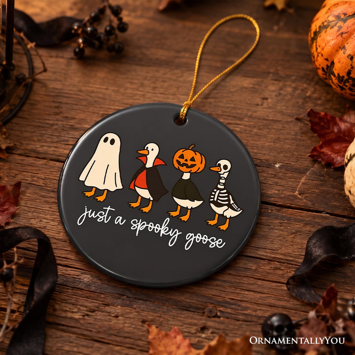 Just a Spooky Goose Ornament, Funny Halloween Costumes Souvenir