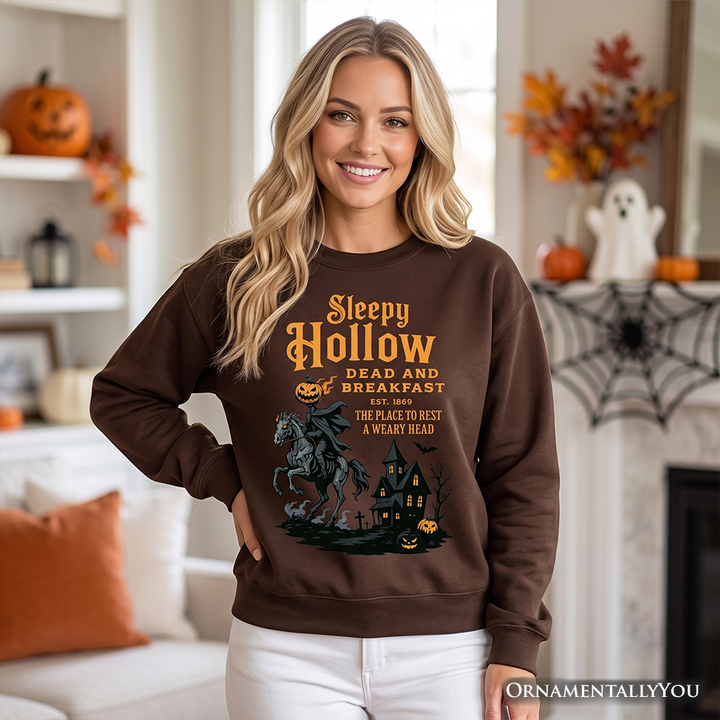 Headless Horseman Sleepy Hollow Halloween Vintage Sweatshirt, Dead and Breakfast Retro Sweater