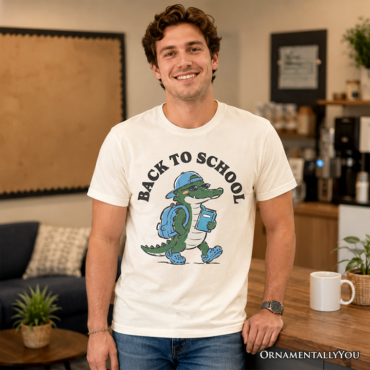 Alligator Back to School T-Shirt, Cool Tee for Teachers or Student